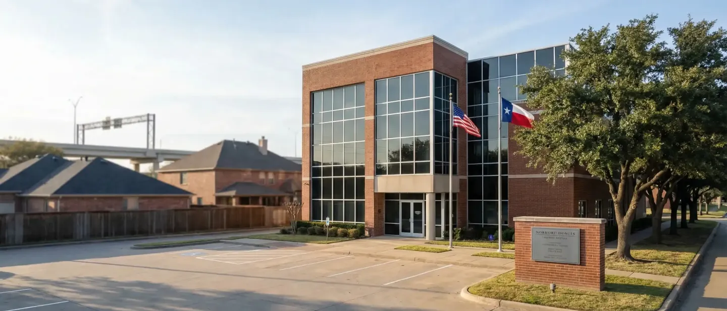 Professional law office consultation room in an Arlington, TX legal practice serving personal injury and immigration clients