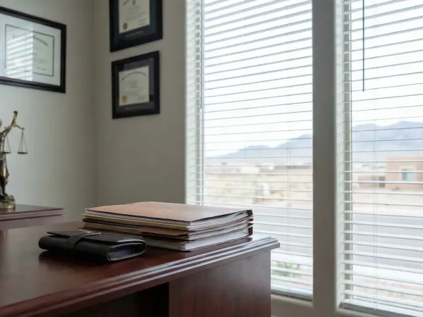 Professional law office workspace for legal services in Bakersfield, CA