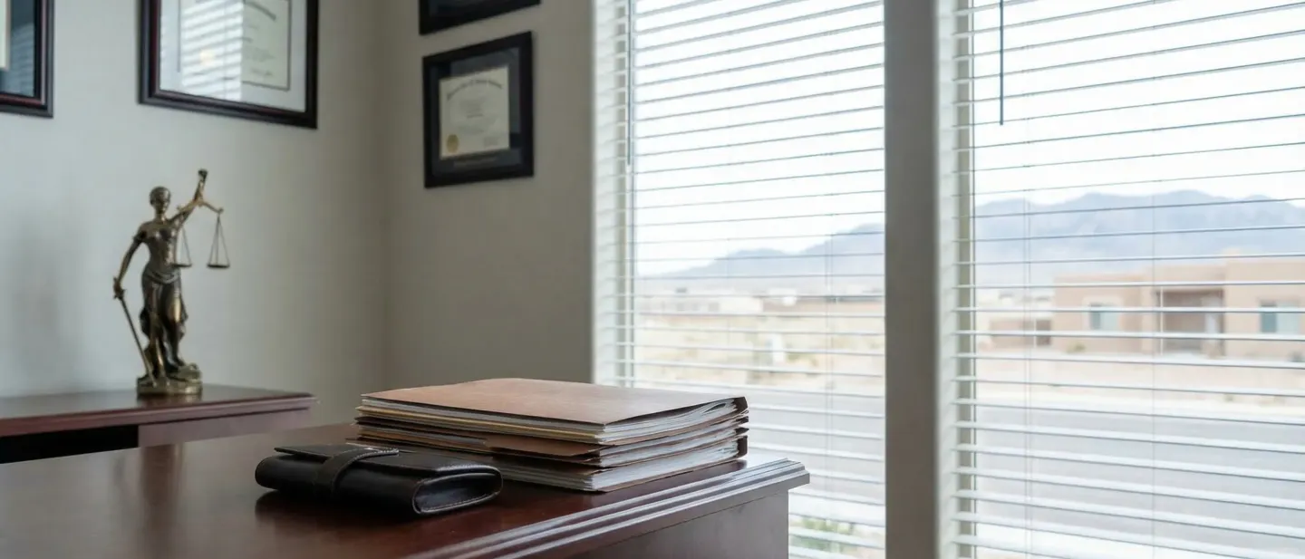 Professional law office workspace for legal services in Bakersfield, CA