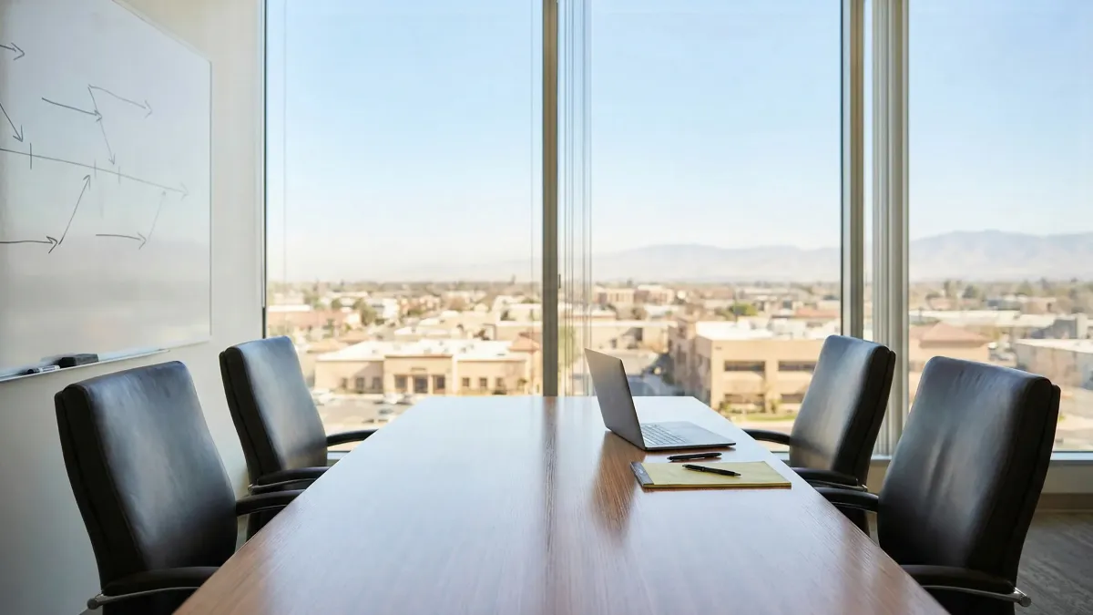 Professional law office workspace for legal services in Bakersfield, CA
