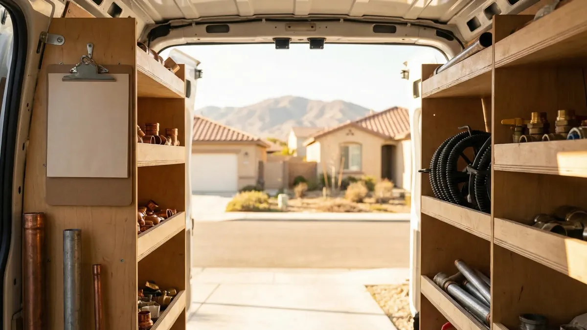 Licensed plumber performing pipe repair for plumbing services in Bakersfield, CA