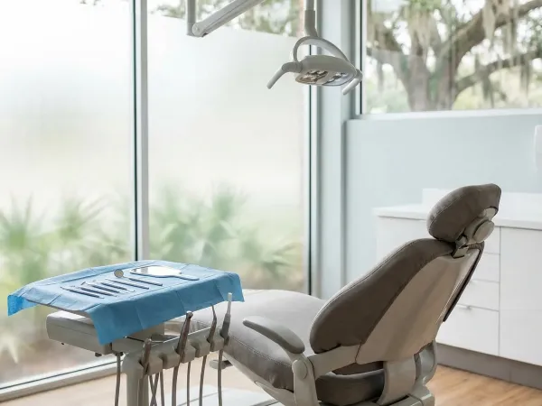 Modern dental practice reception area with professional staff and clean clinical environment in Baton Rouge, LA