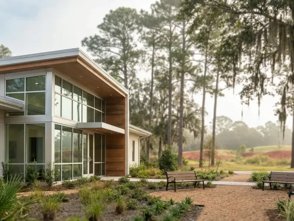 Professional dental operatory in a Tallahassee dental practice with modern equipment and warm natural lighting