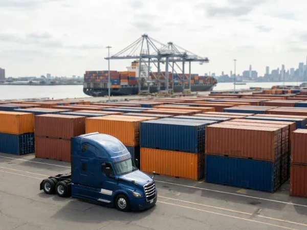 Professional logistics operations at Port Newark-Elizabeth Marine Terminal, Newark, NJ