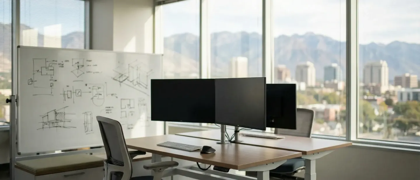 Technology team collaborating in a modern Silicon Slopes office in Provo, UT